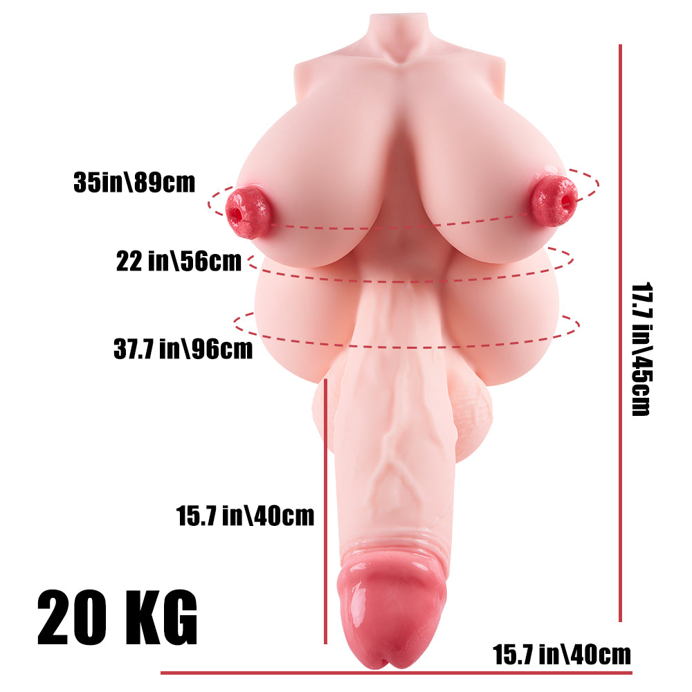 Futa Lucy Plus: Intersex perverted fantasy torso sex sex doll