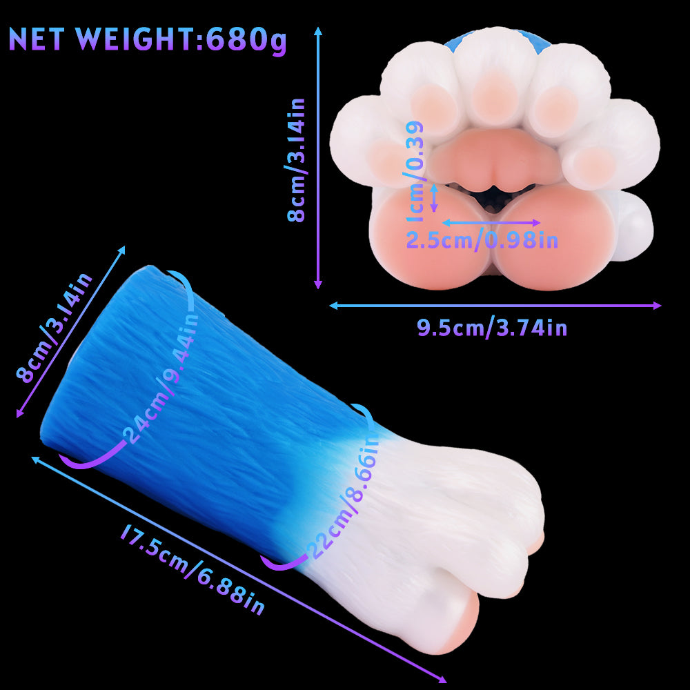Furry Panda's Paw Silica Gel Masturbaturs
